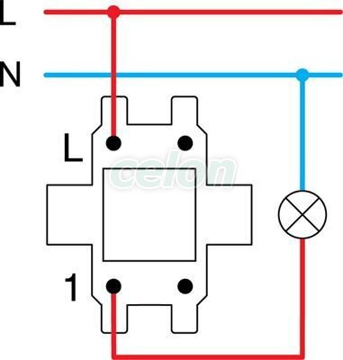 LOGIQ Intrerupator simplu 10A Alb